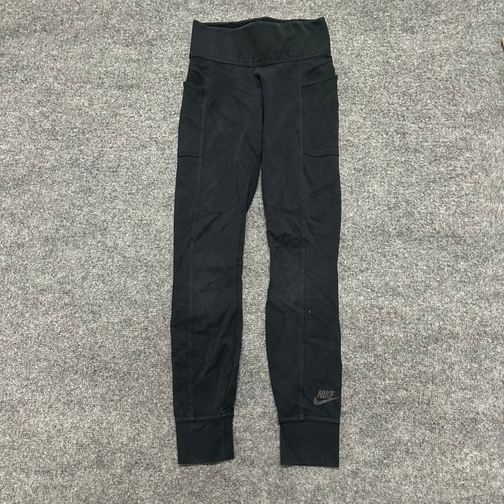 Nike Leggings Womens Size S Black Slim Fit Side Pockets Athletic Yoga Pants